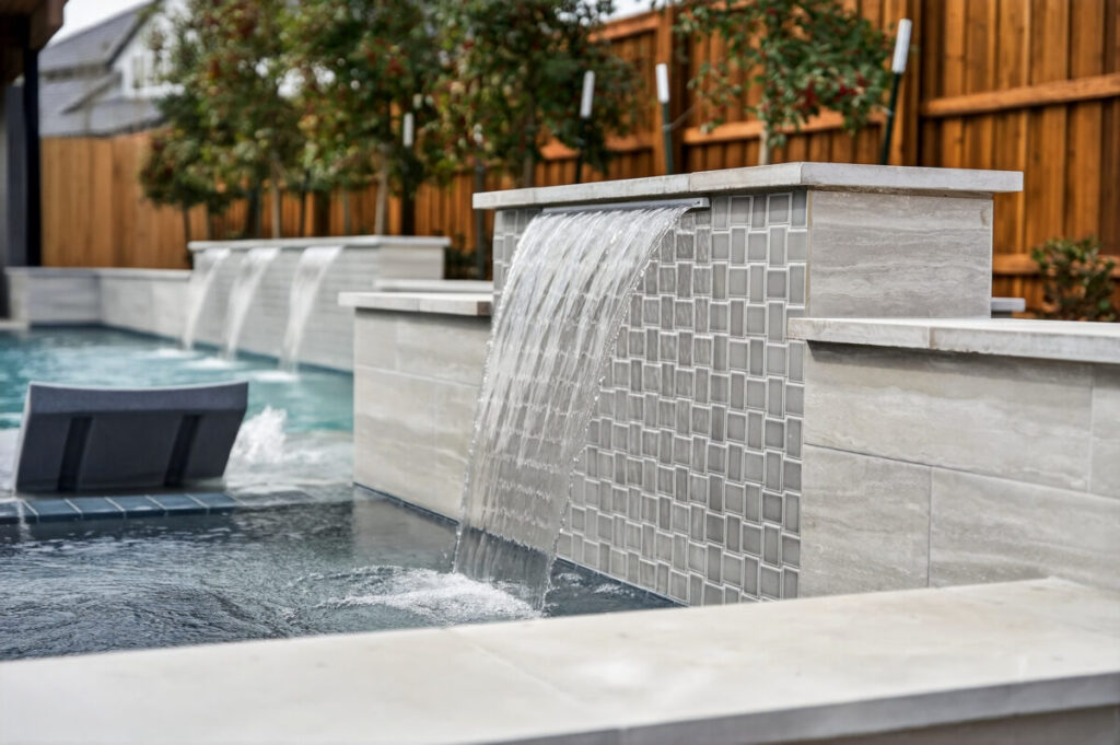 Waterfall Pool Feature