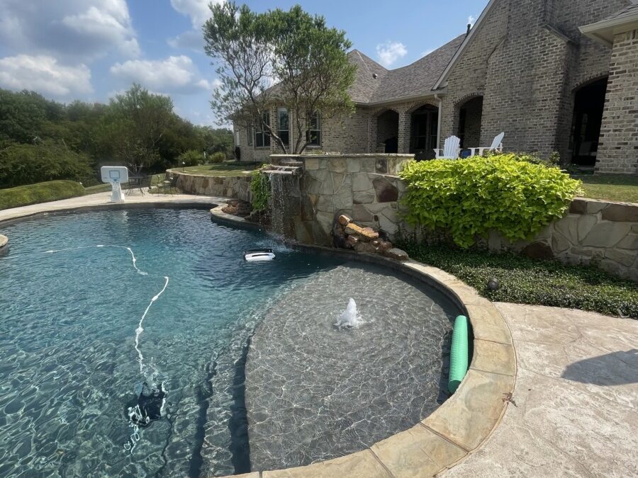 tiered pool